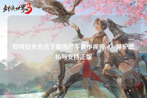 如何安全合法下载国产午夜小视频pp - 保护隐私与支持正版